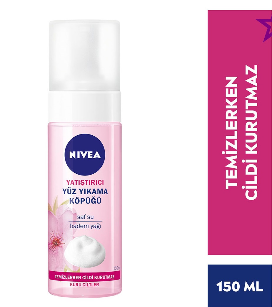 فوم شستشوی صورتی نیوآ Nivea حاوی عصاره گل رز Aqua Rose مناسب پوست حساس حجم 150 میل