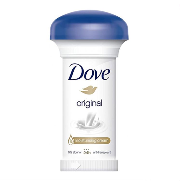 مام کرمی زنانه قارچی داو Dove Original Deodorant Cream حجم 50 میلی لیتر